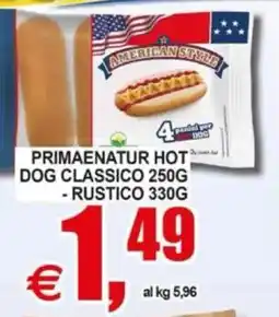 Pewex Primaenatur hot dog classico offerta