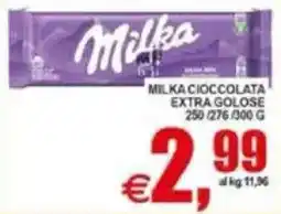 Pewex Milka cioccolata extra golose offerta