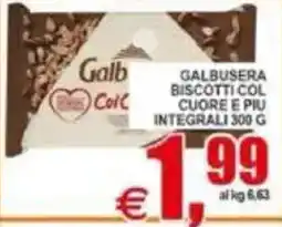 Pewex Galbusera biscotti col cuore e piu integrali offerta