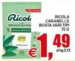 Pewex Ricola caramelle vari tipi offerta