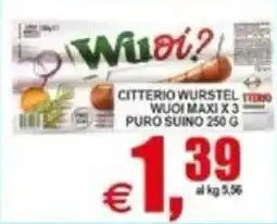 Pewex Citterio wurstel Wuoi maxi offerta