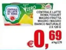 Pewex Centrale Latte Roma Yogurt Magro Frutta Bianco Naturale offerta