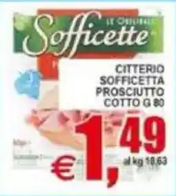 Pewex Citterio sofficetta prosciutto cotto g 80 offerta