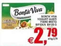Pewex Bontà Viva Yogurt Gusti Fibre Misto Bifidus offerta