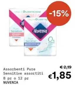 Borello Supermercati Assorbenti Pure Sensitive NUVENIA offerta