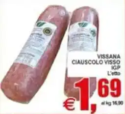 Pewex Vissana Ciauscolo Visso IGP offerta