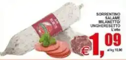 Pewex Sorrentino salame milanetto/ ungheresetto offerta