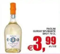 Pewex Paolini Gurgò spumante brut offerta