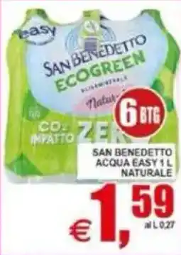 Pewex San Benedetto acqua easy naturale offerta