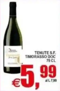 Pewex Tenute S.F. Timorasso DOC offerta