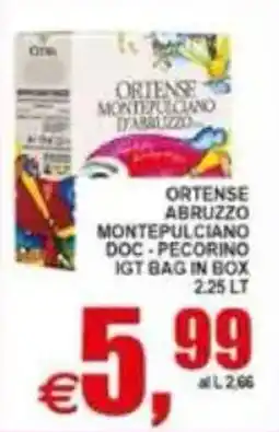 Pewex Ortense Montepulciano d'Abruzzo offerta