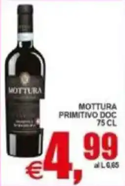Pewex Mottura Primitivo Doc offerta