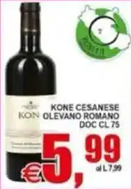 Pewex Kone Cesanese Olevano Romano offerta