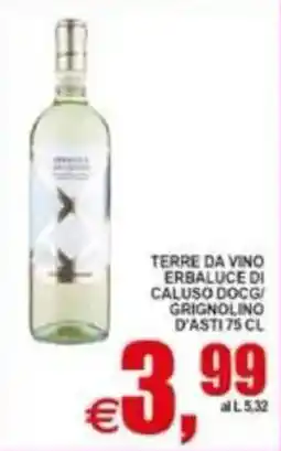 Pewex Terre da Vino Erbaluce di Caluso DOCG/Grignolino d'Asti offerta