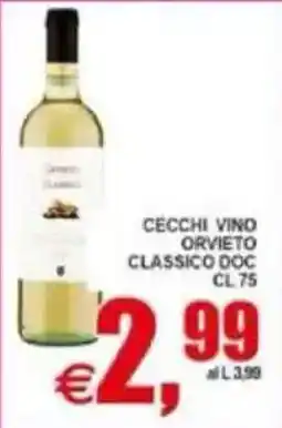 Pewex Cecchi vino orvieto classico doc offerta