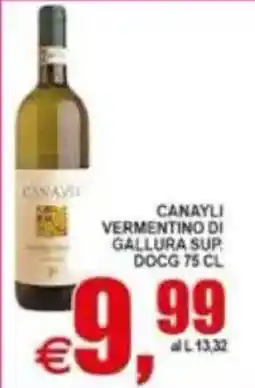 Pewex Canayli Vermentino di Gallura Sup. DOCG offerta