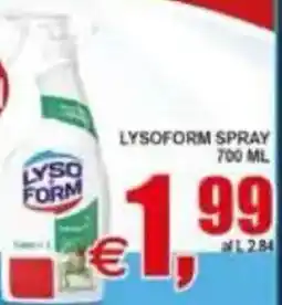 Pewex Lysoform spray offerta