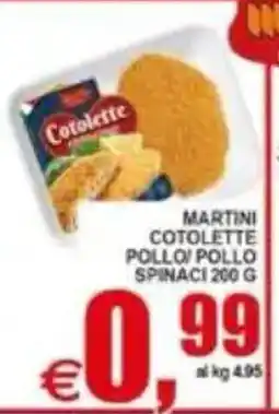 Pewex Martini Cotolette Pollo/Pollo Spinaci offerta