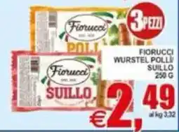 Pewex Fiorucci wurstel polli suillo offerta