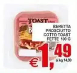 Pewex Beretta prosciutto cotto toast fette offerta