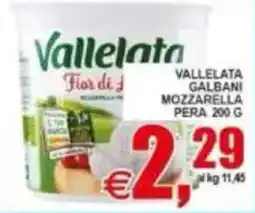 Pewex Vallelata Fior di Latte Mozzarella Pera offerta