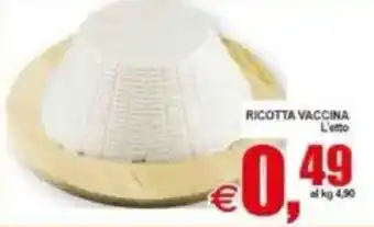 Pewex Ricotta vaccina offerta