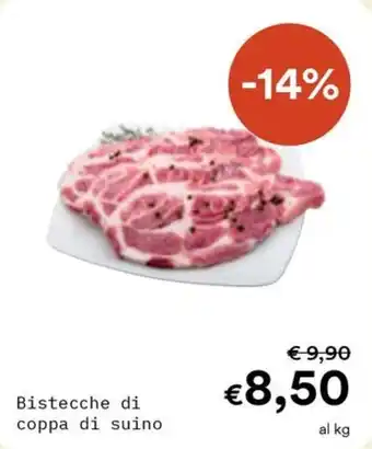 Bistecche di coppa di suino