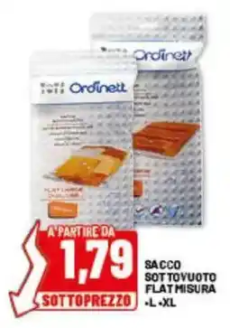 Risparmio Casa Sacco sottovuoto flat Ordinett offerta