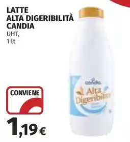Ipercoop Latte alta digeribilità Candia offerta