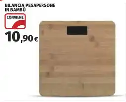 Ipercoop Bilancia pesapersone in bambù offerta