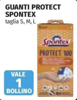 Ipercoop Guanti protect spontex offerta