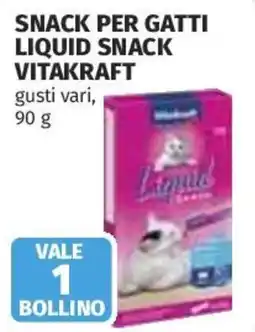Ipercoop Snack per gatti liquid snack Vitakraft offerta