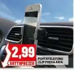Risparmio Casa Portatelefono clip presa aria offerta
