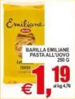 Pewex Barilla Emiliane Pasta all'uovo offerta