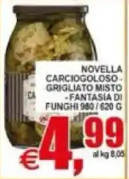 Pewex Novella carcio goloso grigliato misto fantasia di funghi offerta
