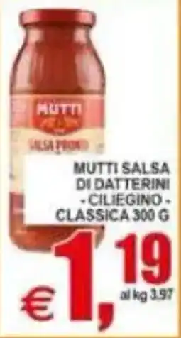 Pewex Mutti salsa di datterini - ciliegino - classica offerta