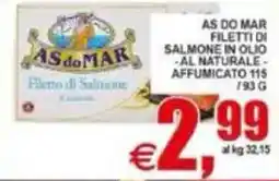 Pewex AS do MAR Filetto di Salmone offerta