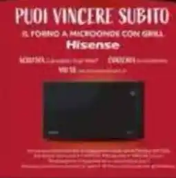 Pewex Forno a microonde con grill Hisense offerta