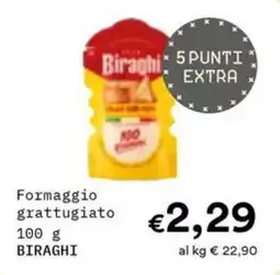 Borello Supermercati Formaggio grattugiato BIRAGHI offerta