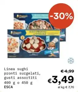 Borello Supermercati Sugo pronto con vongole offerta