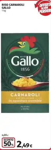 Ipercoop Riso Carnaroli Gallo offerta