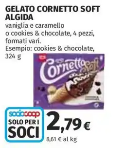 Ipercoop Gelato Cornetto Soft Algida offerta