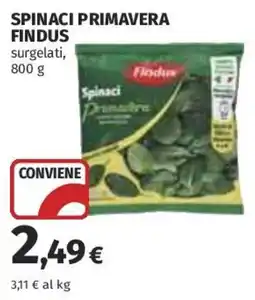 Ipercoop Spinaci primavera Findus offerta