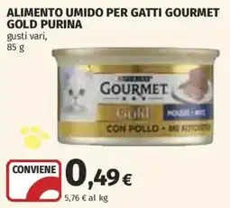 Ipercoop Alimento umido per gatti Gourmet Gold Purina offerta
