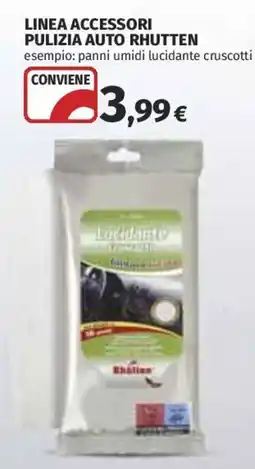 Ipercoop Panni umidi lucidante cruscotti Rhütten offerta