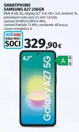 Ipercoop Smartphone Samsung A27 256GB offerta