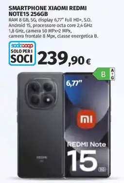 Ipercoop Smartphone Xiaomi Redmi Note 15 offerta