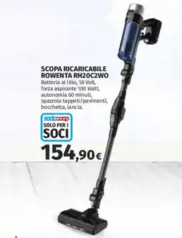 Ipercoop Scopa ricaricabile Rowenta RH20C2WO offerta