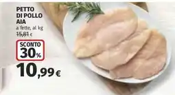 Ipercoop Petto di pollo AIA offerta
