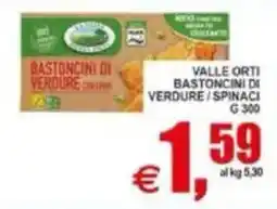 Pewex Valle Orti bastoncini di verdure / spinaci offerta